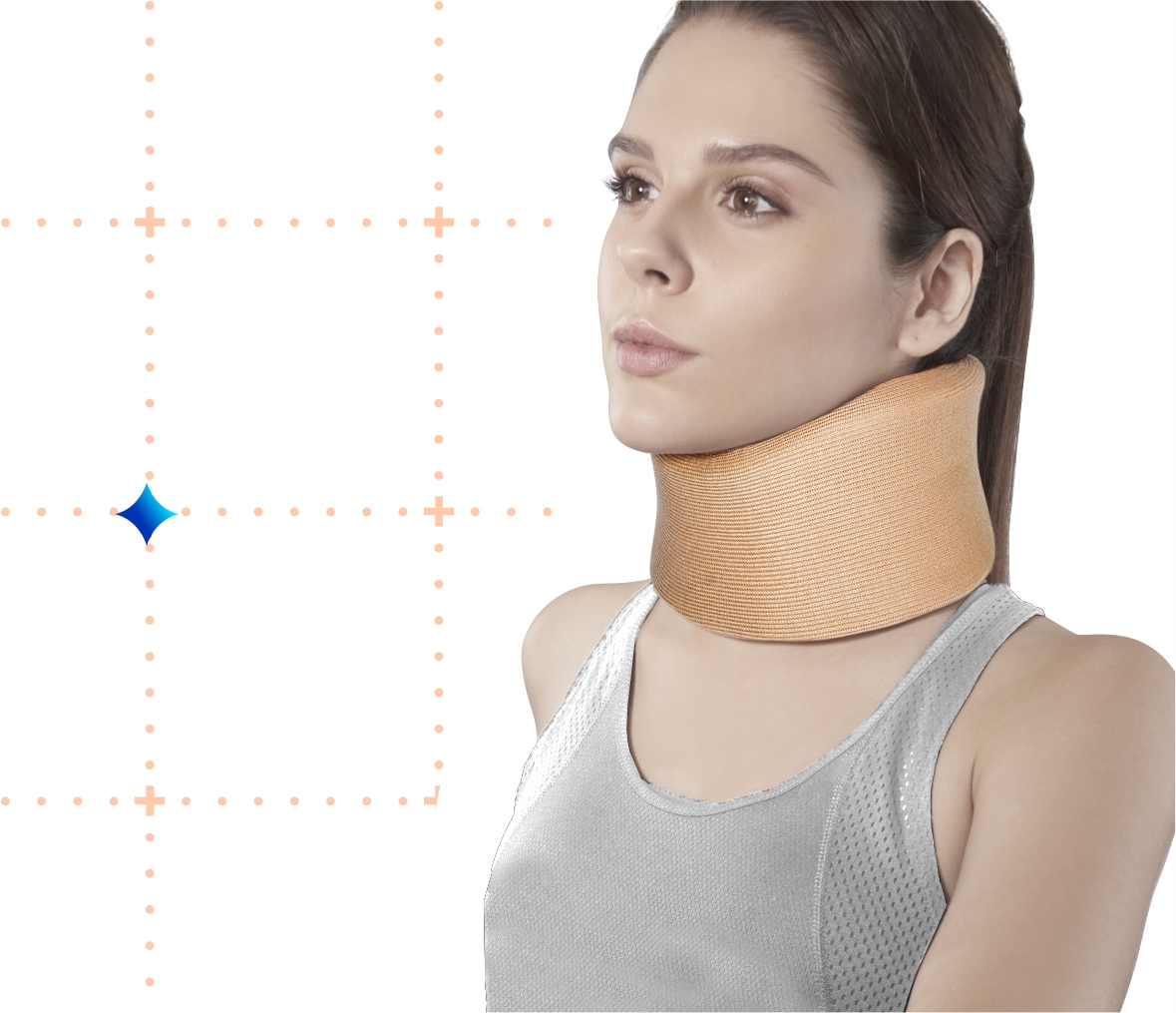 Soft Neck Brace Health Compatible Men Women,sleeping High Density Composite  Sponge Type S Cervical Spine Fixation Belt Sl