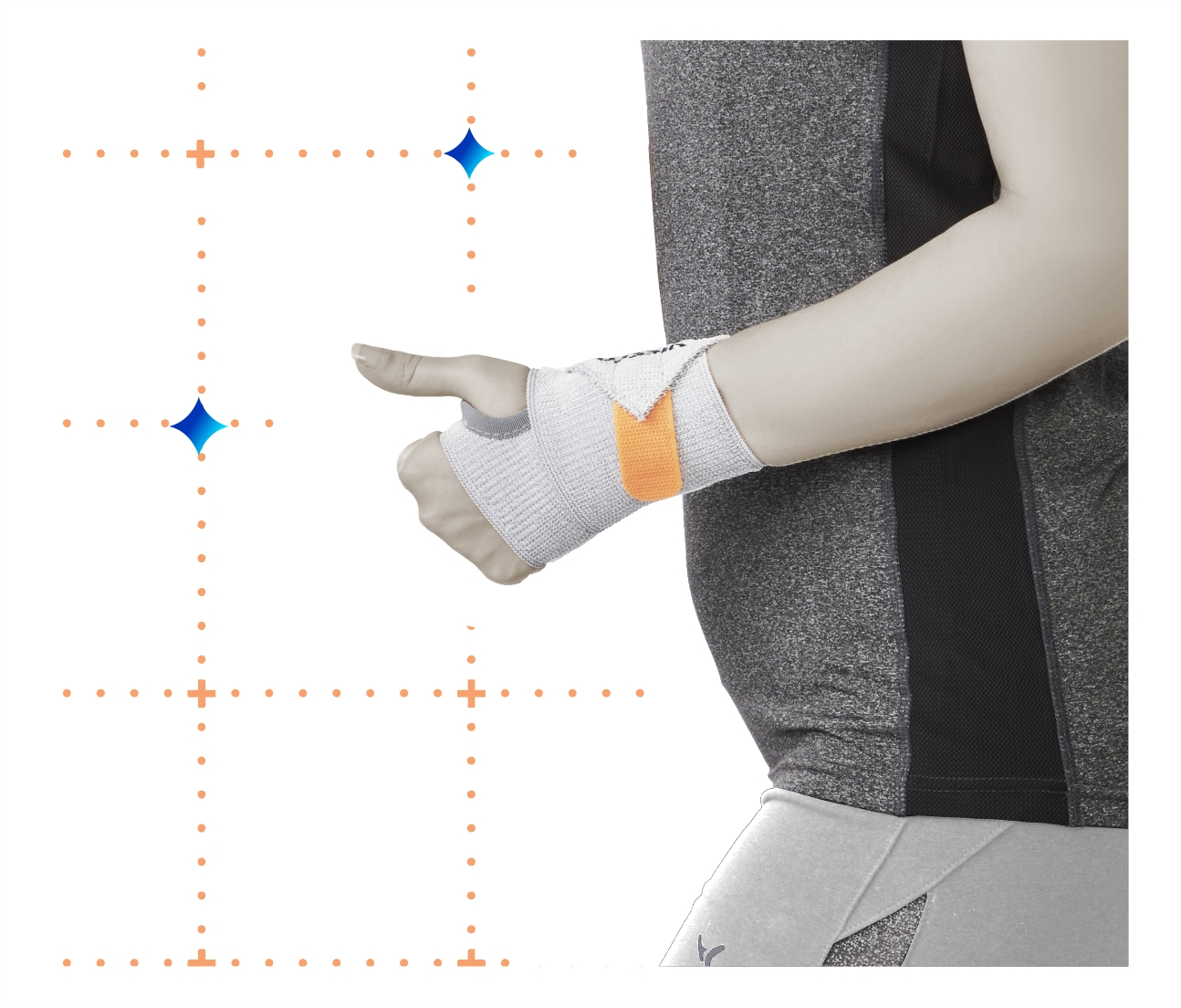 Neoprene Controlled Compression Wrist Support Band Hand Strap, Size: Large  at Rs 50/piece in Sas Nagar