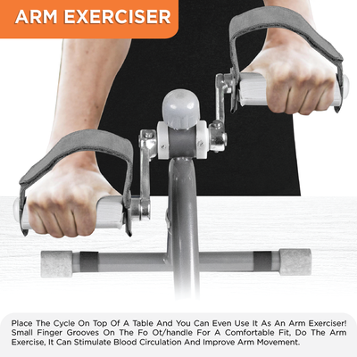 Cycle Exerciser | Indoor Ecercise Exerciser to Help in Toning & Shaping Up the Lower Body (Grey)