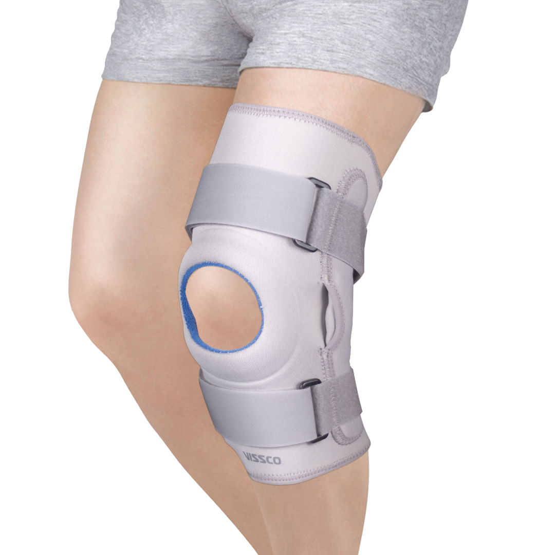 Stabilized Hinged Open Knee Support