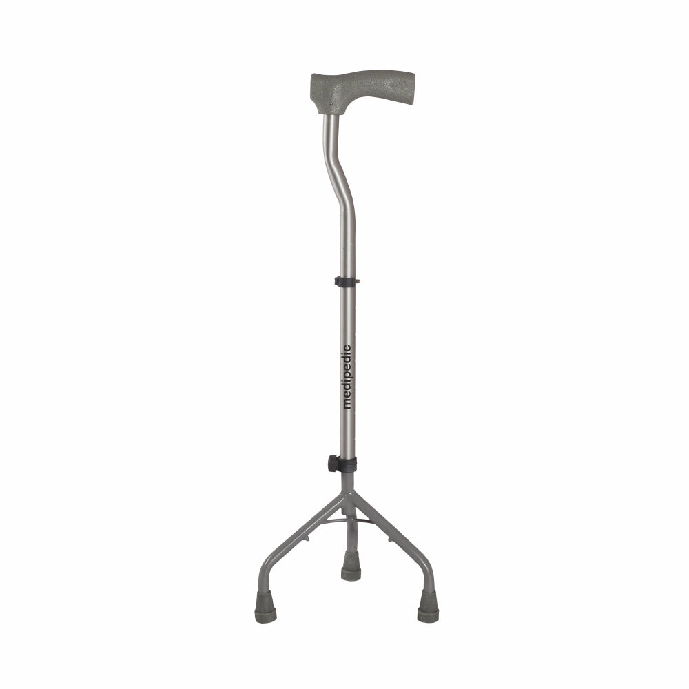 Vissco Folding Walking Stick Adjustable Height - L Shaped Handle