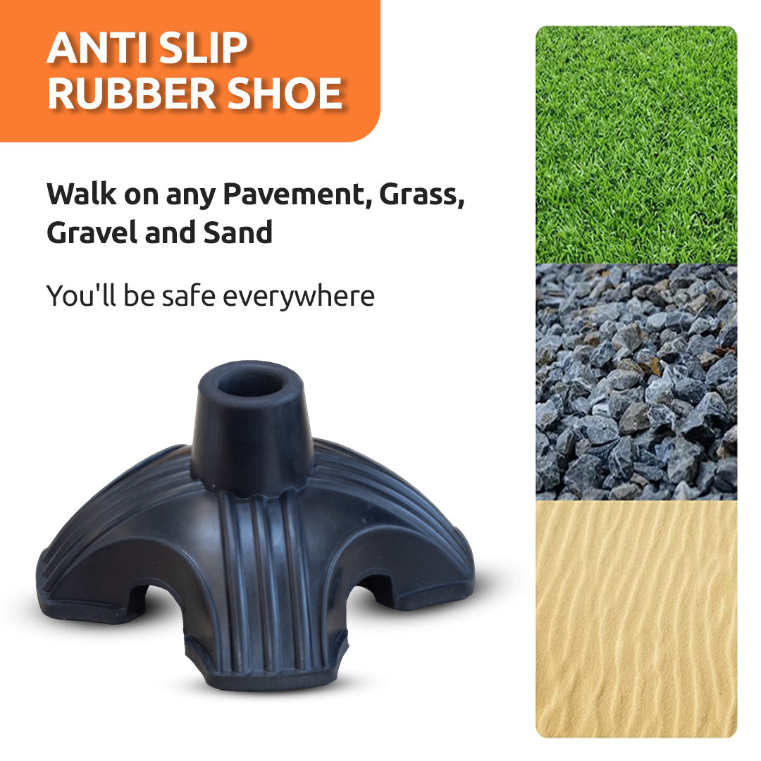 Rubber Tips/Shoes For Avanti Plus T Shape Walking Stick (Pack of 1)