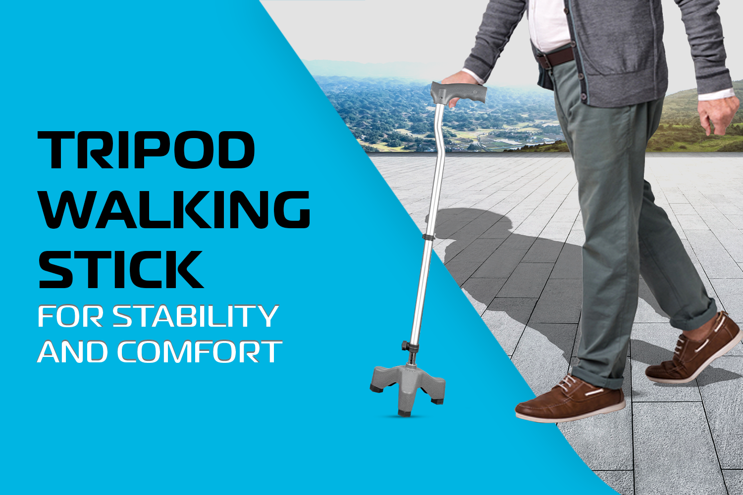Three Point Stick Top Benefits of Using a Tripod Stick for Walking: Stability and Comfor ...