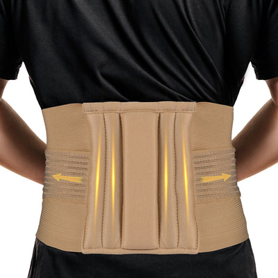 Summark Lumbar Waist Support Belt Strong Lower Back Brace Support Corset  Waist Trainer Sweat Slim Belt For Sports Pain Relief 