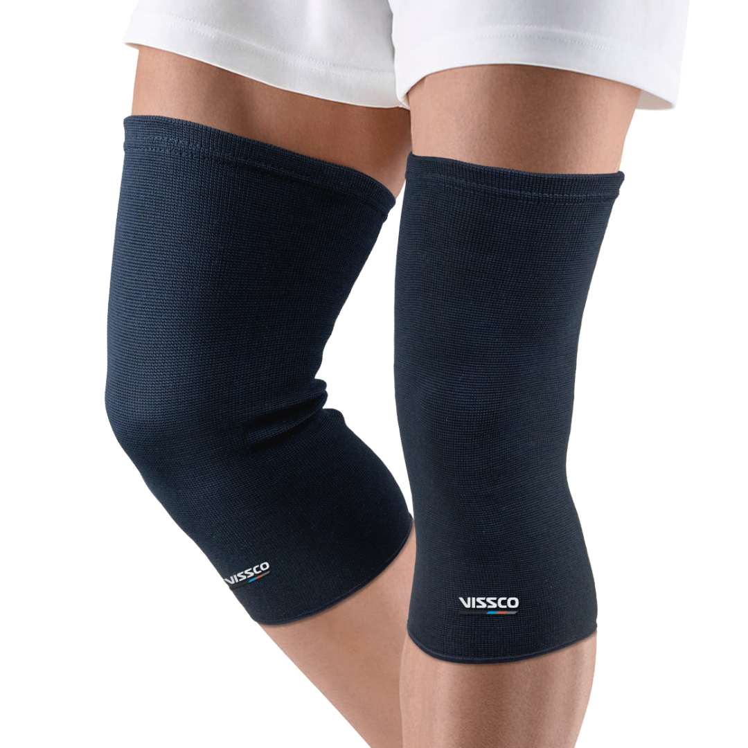 Spro Knee Cap Plus | Ideal mild support for free Knee movement | Color - Black (IN PAIR)