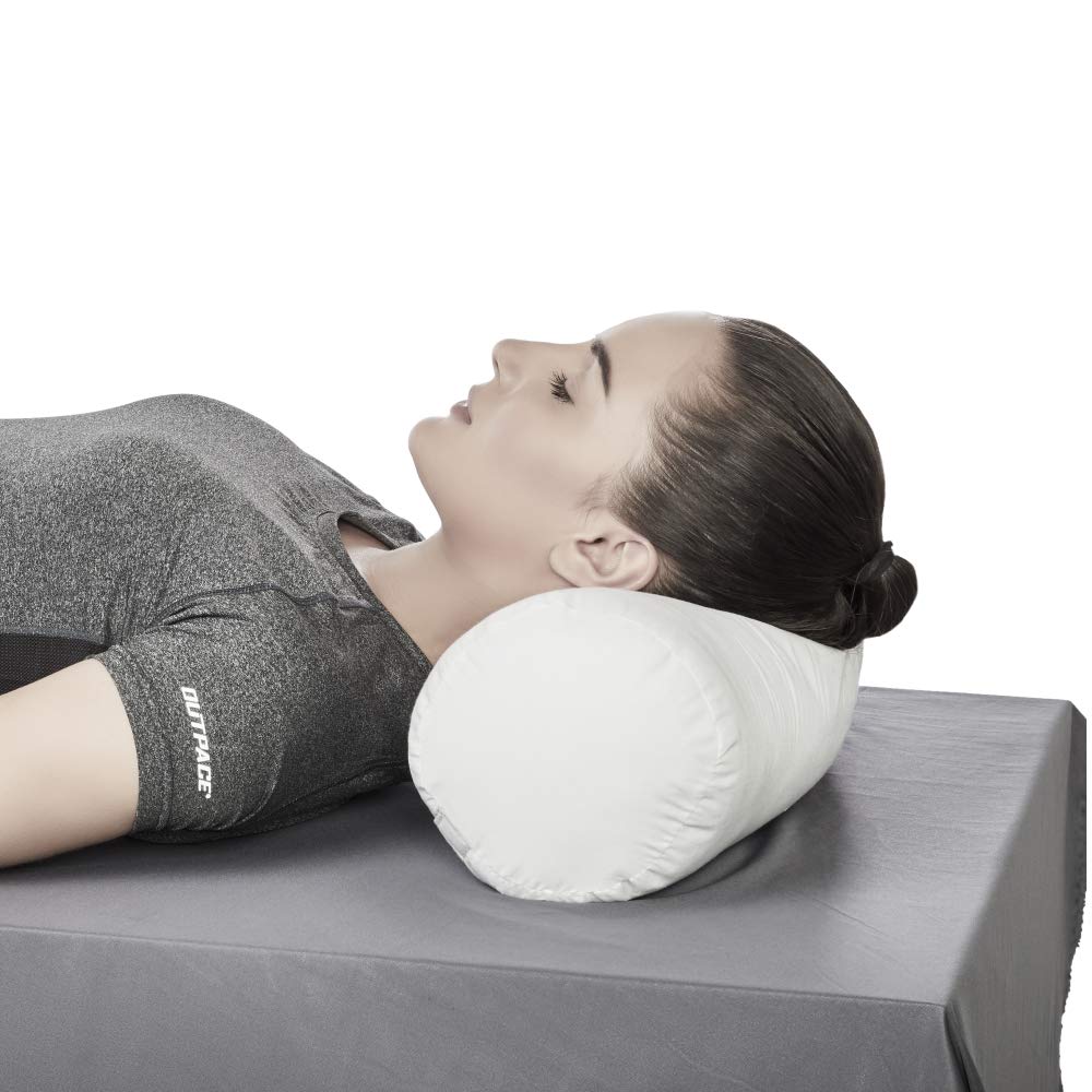 Cervical Pillow (Round Soft) | Prevents Cervical Spondylitis, Mild Sprain & Stiff Neck (White)