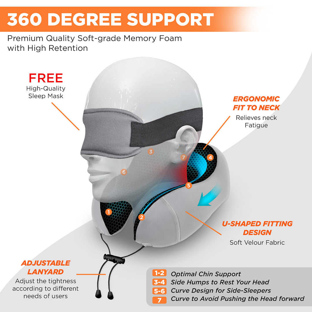 Vissco Tra-Well Travel Neck Pillow