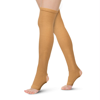 1pair Below Knee Support Stockings Varicose Vein Circulation Compression  Sock_Y5