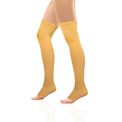 Ducomi Compression Elastic Socks with Zipper - 2 Pairs of Anti-Thrombosis  Varicose Veins Flebite, Water Retention, Swollen Legs, Anti-Thrombus Leg  (Beige, 2XL) : : Health & Personal Care