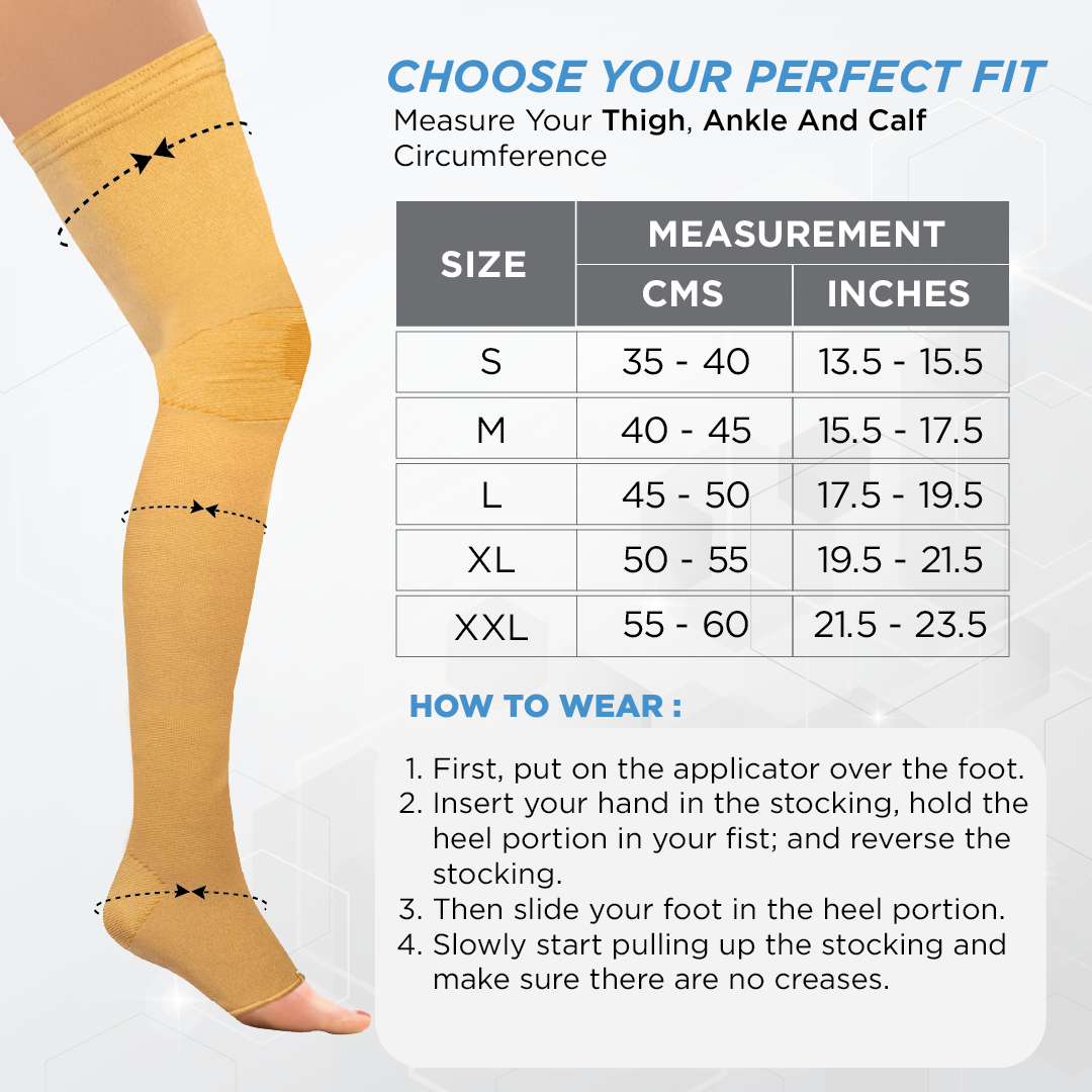 Vissco Medical Compression Stockings - Above Knee