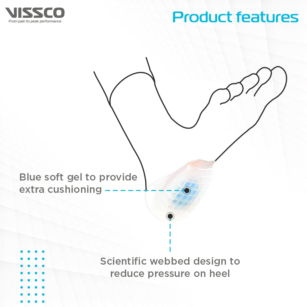 Vissco Silicone Heel Cushion - with Dual Gel