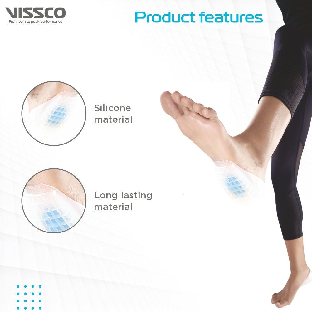 Vissco Silicone Heel Cushion - with Dual Gel