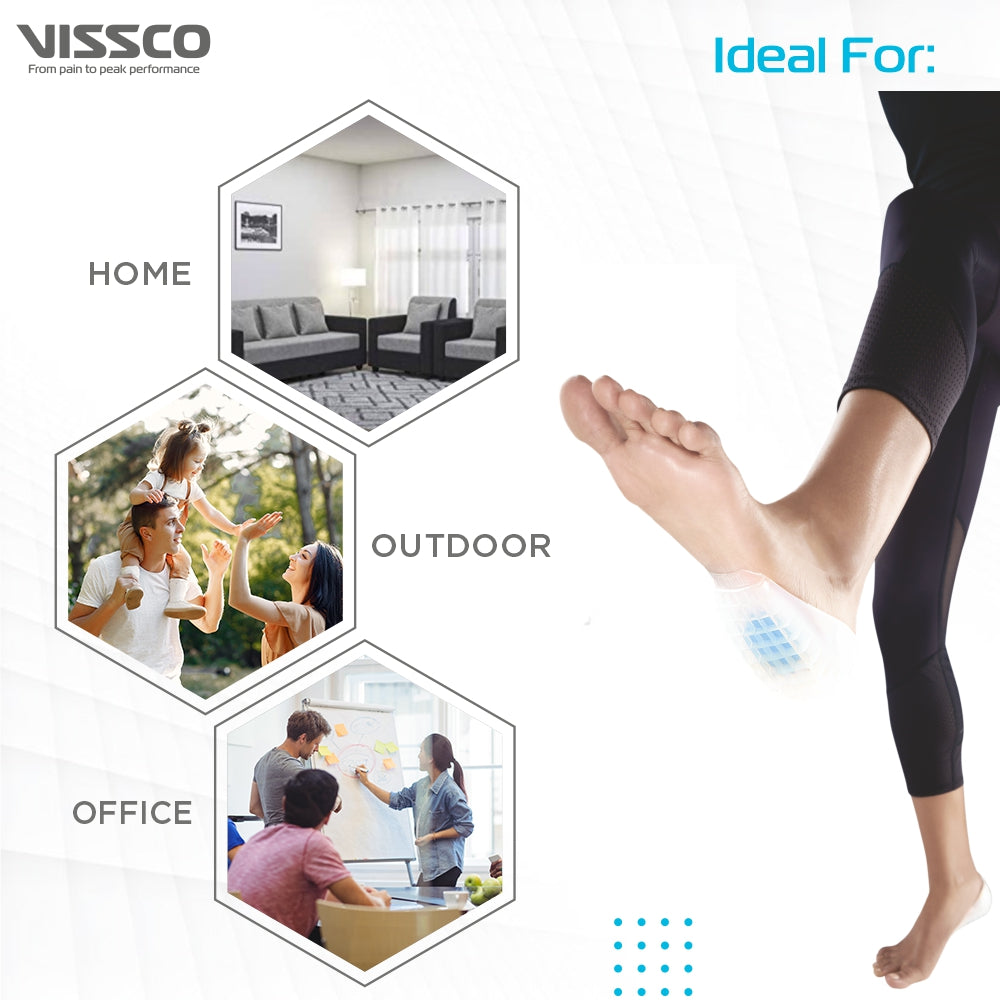 Vissco Silicone Heel Cushion - with Dual Gel