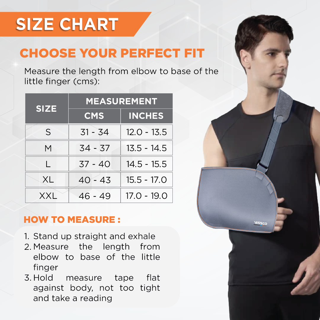 Arm Pouch Sling (Mild Support)| Provides Support to the Shoulder & Arm (Grey)