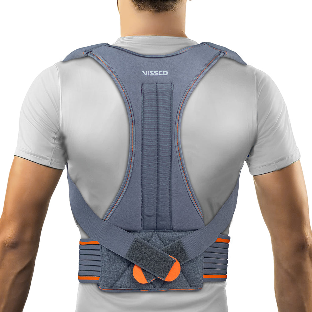 SAJVOR™ Neoprene Blend Lycra Posture Corrector for Men & Women - Back  Support Belt for Back Pain Relief - Shoulder Support Belt - Body & Back  Posture