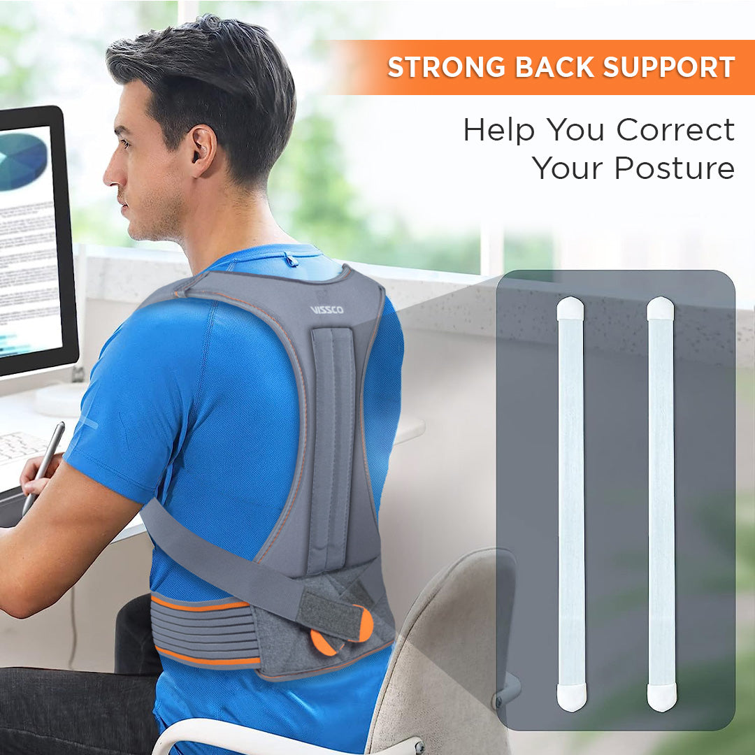 Vissco Humpback Correction Belt Posture Corrector Back Support, Size: Free  Size at Rs 299 in Thane
