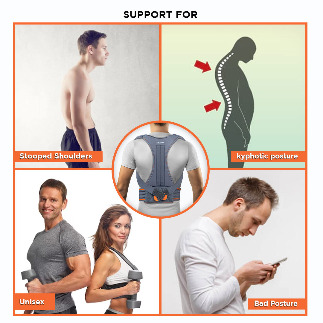 GVV Posture Corrector For Men & Women, Body Posture Correction Belt For  Back Support Brace at Rs 170, Back Support Belts in Gurgaon