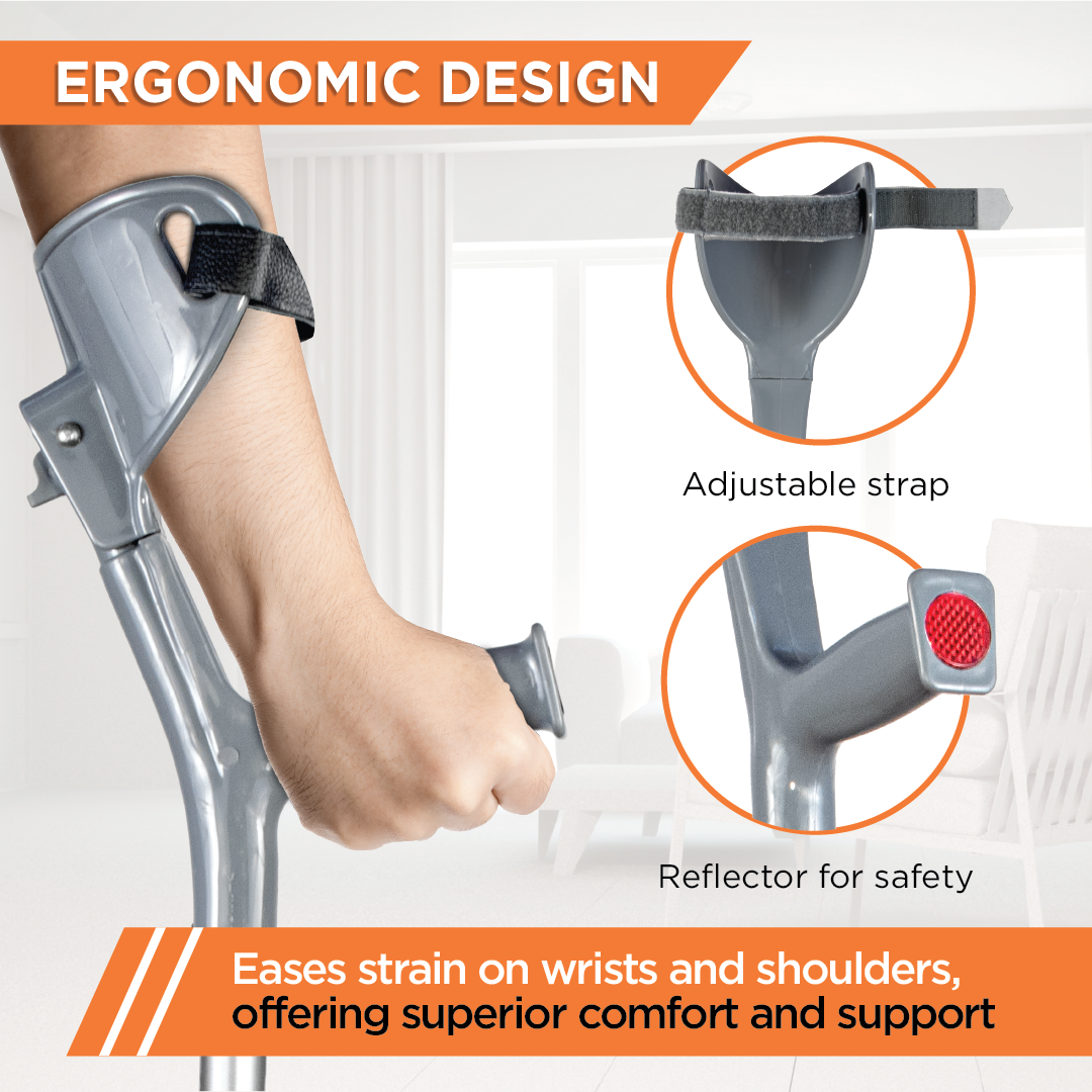 Vissco Champ Max Pediatric Elbow Crutch - Pair