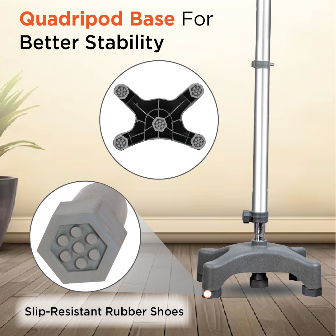 Vissco Astra Max Elbow Crutch - Quadripod | Aluminum