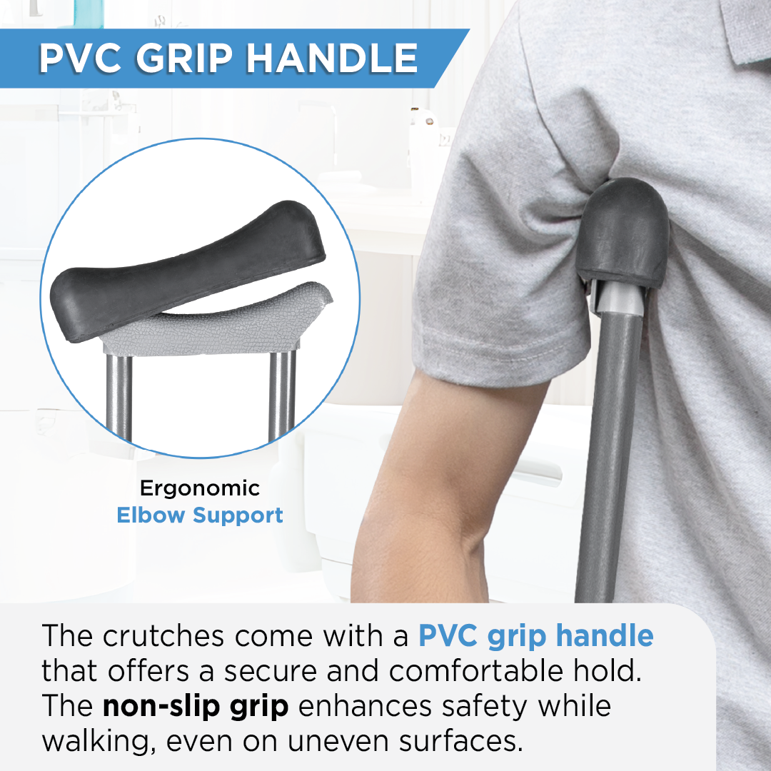 Vissco Astra Under Arm Crutch - Pair | Aluminum