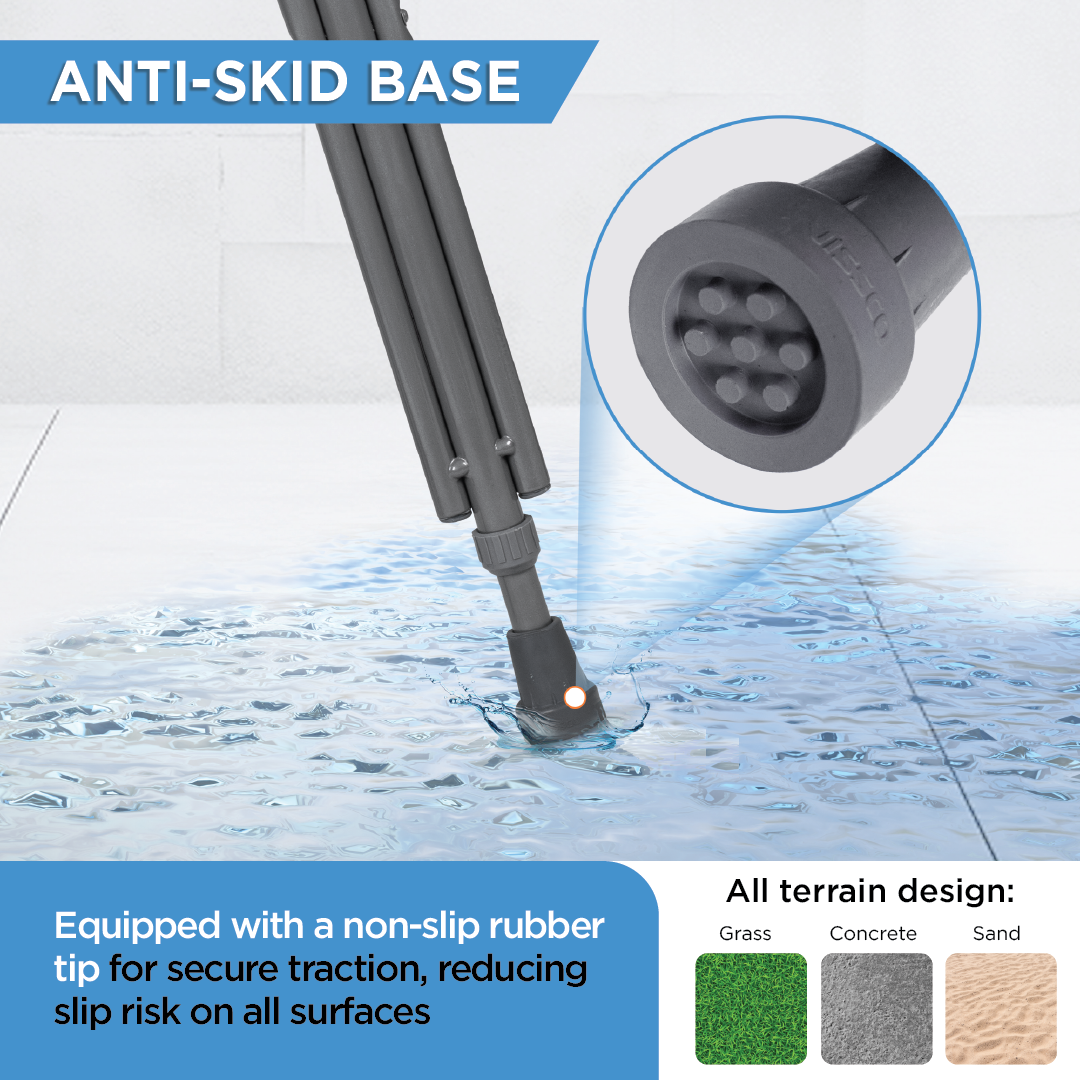 Vissco Astra Under Arm Crutch - Pair | Aluminum
