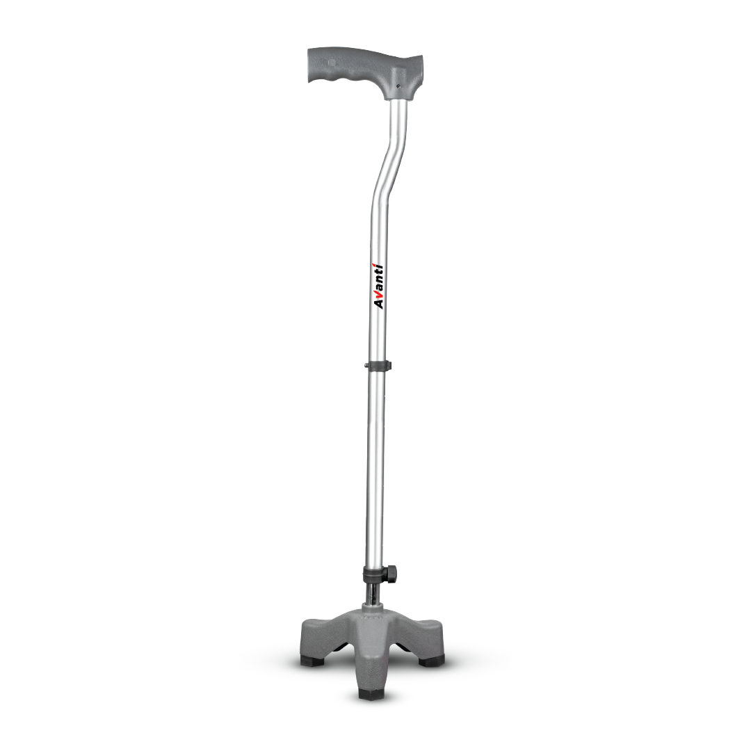 Vissco Avanti Walking Stick - Tripod, L-Shaped | Aluminum
