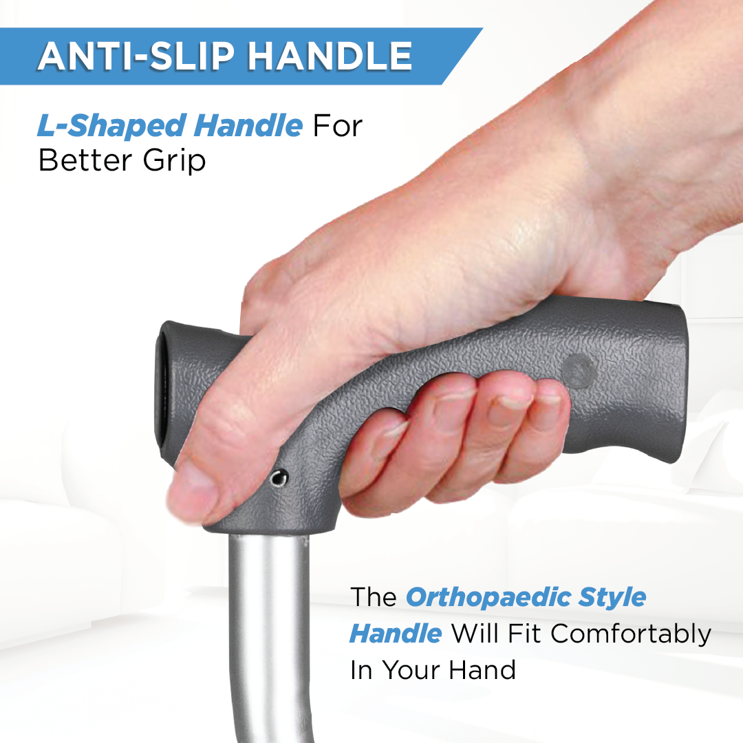 Vissco Avanti Walking Stick - L-Shaped | Aluminum