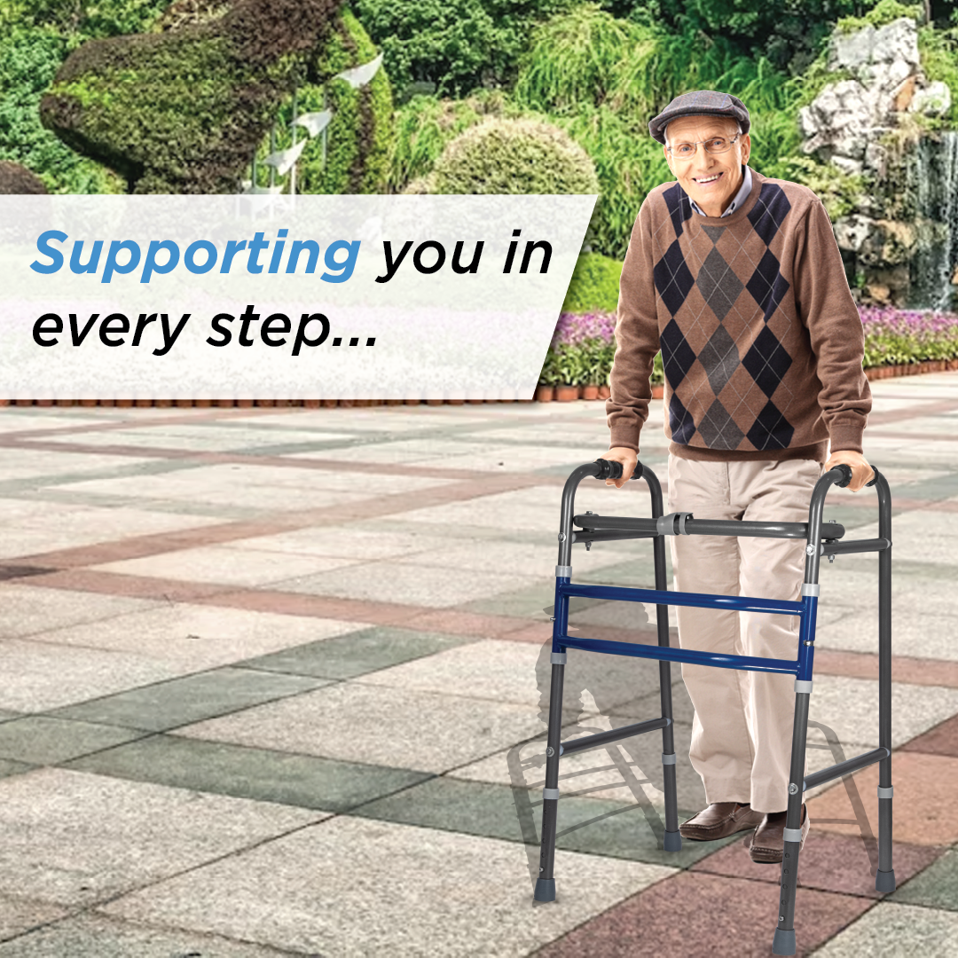 Vissco Medipedic Walker - Double Bar | Central Folding