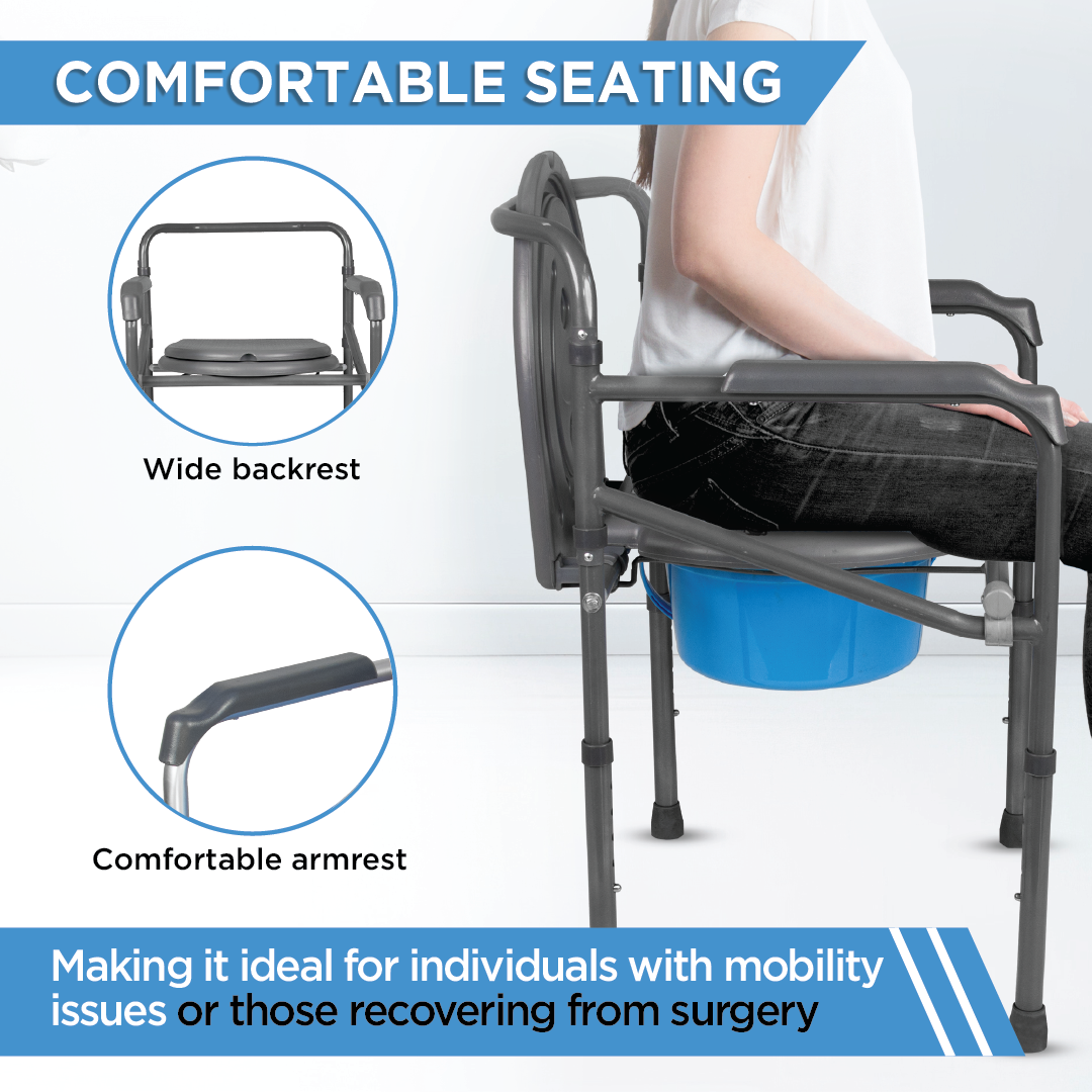 Vissco Comfort Folding Commode Chair