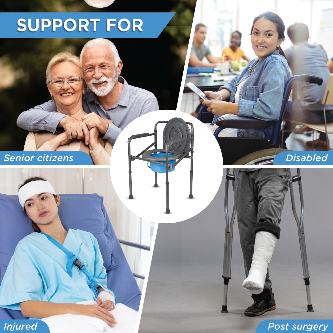 Vissco Comfort Folding Commode Chair