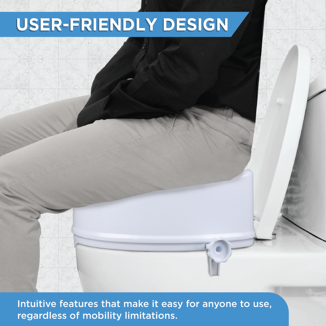 Vissco Comfort Commode Elevated Seat - 4" Height