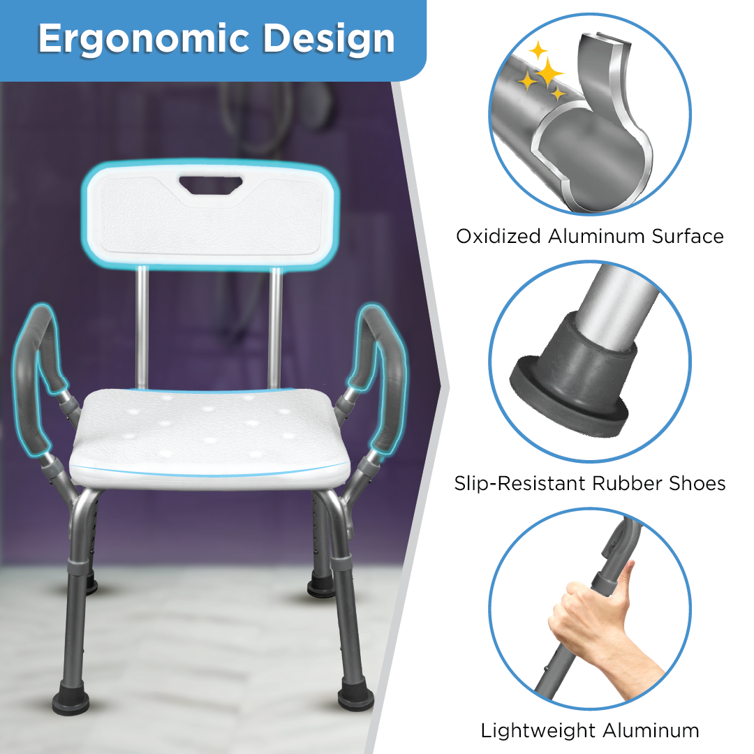 Vissco Comfort Shower Chair | Aluminum