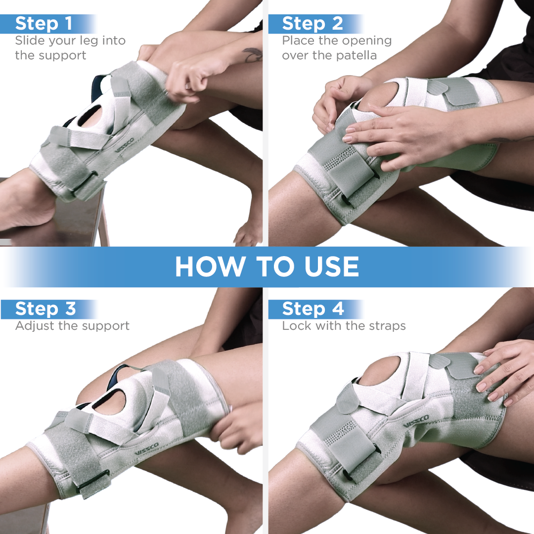 Vissco Hinged Patella Knee Brace | Neoprene
