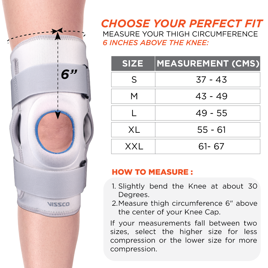 Vissco Hinged Knee Brace | Neoprene