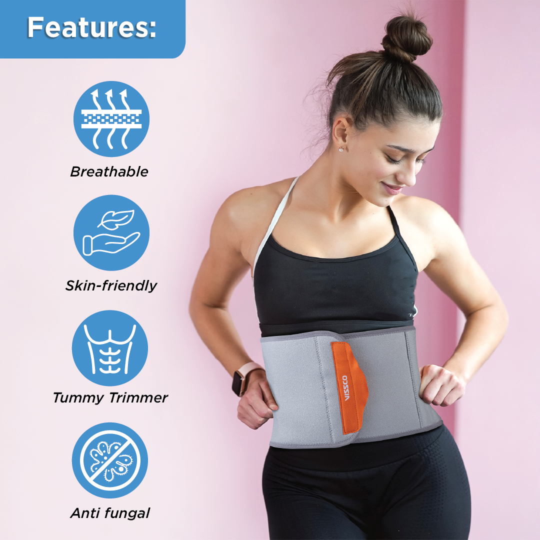 Vissco Abdominal Belt - 8-inch | Neoprene