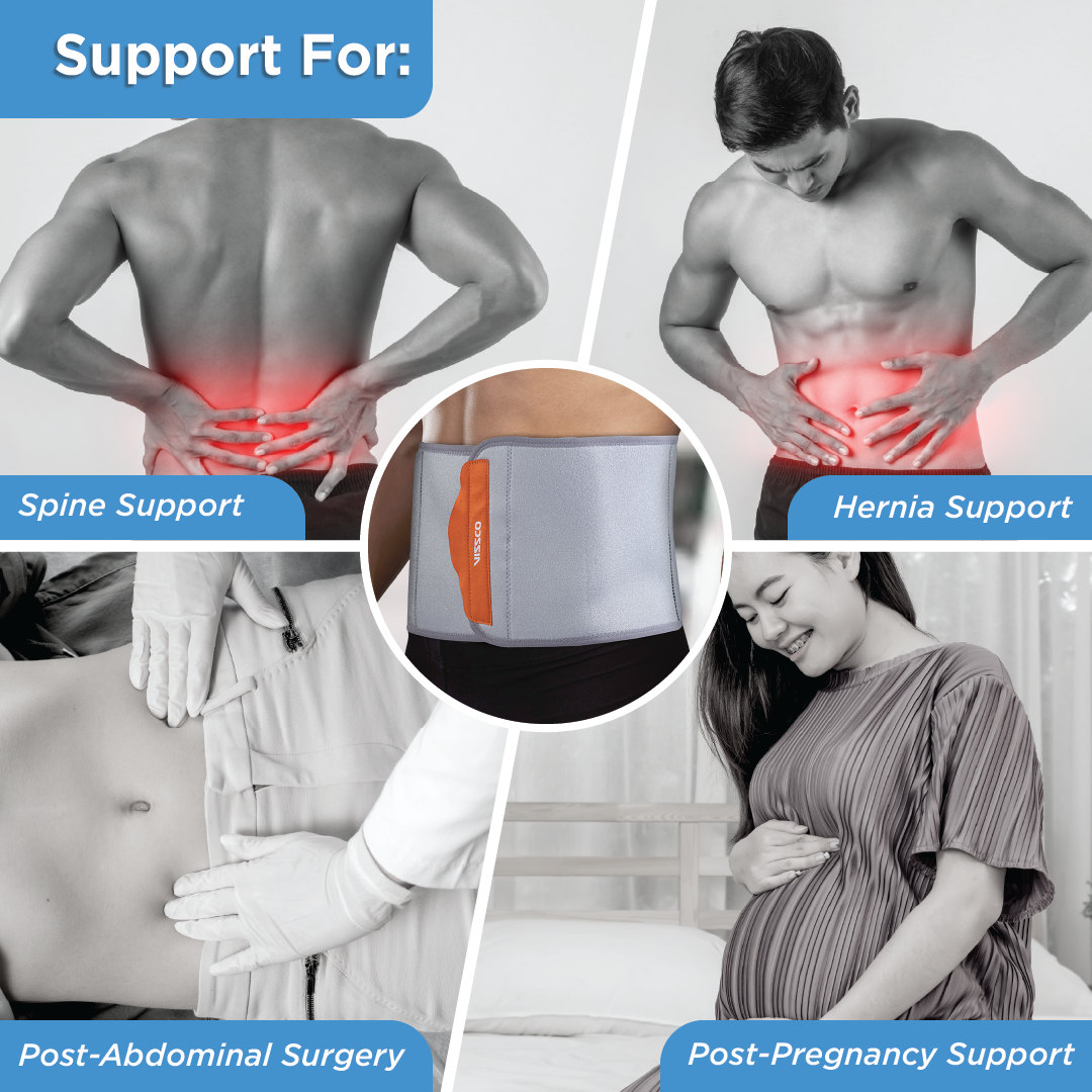 Vissco Abdominal Belt - 8-inch | Neoprene