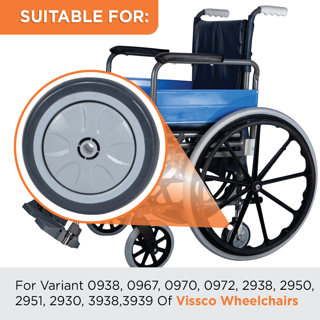 Wheelchair Back Side Small Wheel WIth 5
