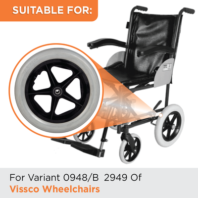 Institutional Wheelchair With 12" PU Wheel - (1 Piece)