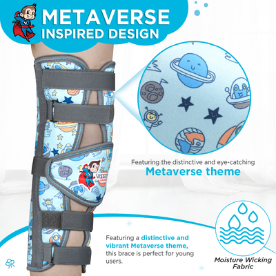 Vissco Champ Knee Brace for Kids (Firm Support) Knee Support for Osteoarthritis of knee joint, Pain Relief, Knee Stabilizer, Joint Injury, Knee Immobilizer