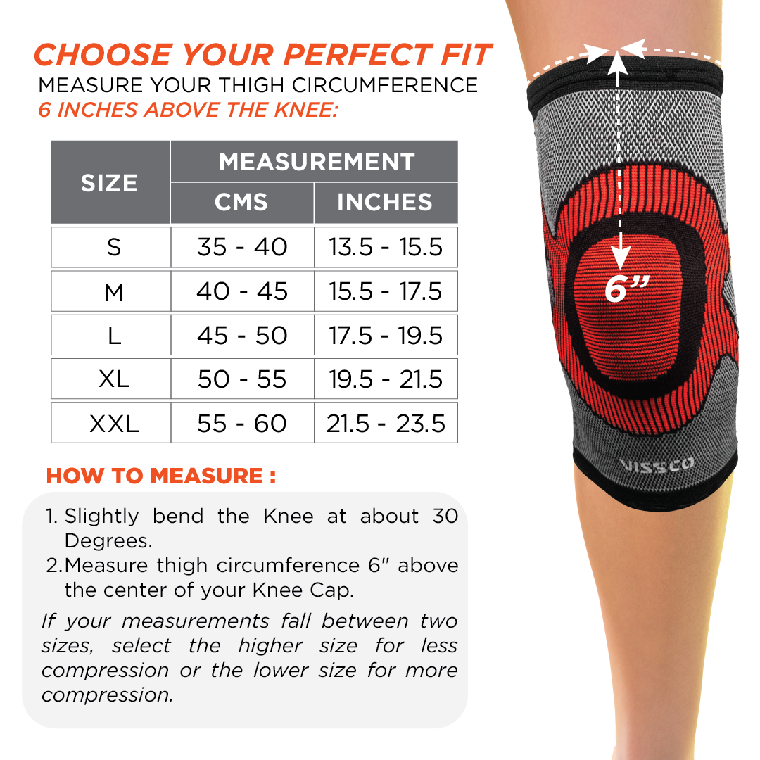 3D Knee Cap | Provides optimum compression and mild support for free Knee movement | Color - Multicolor (Single Piece)