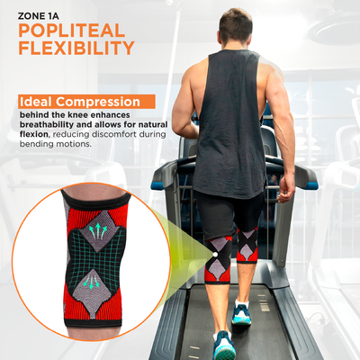 3D Knee Cap | Provides optimum compression and mild support for free Knee movement | Color - Multicolor (Single Piece)