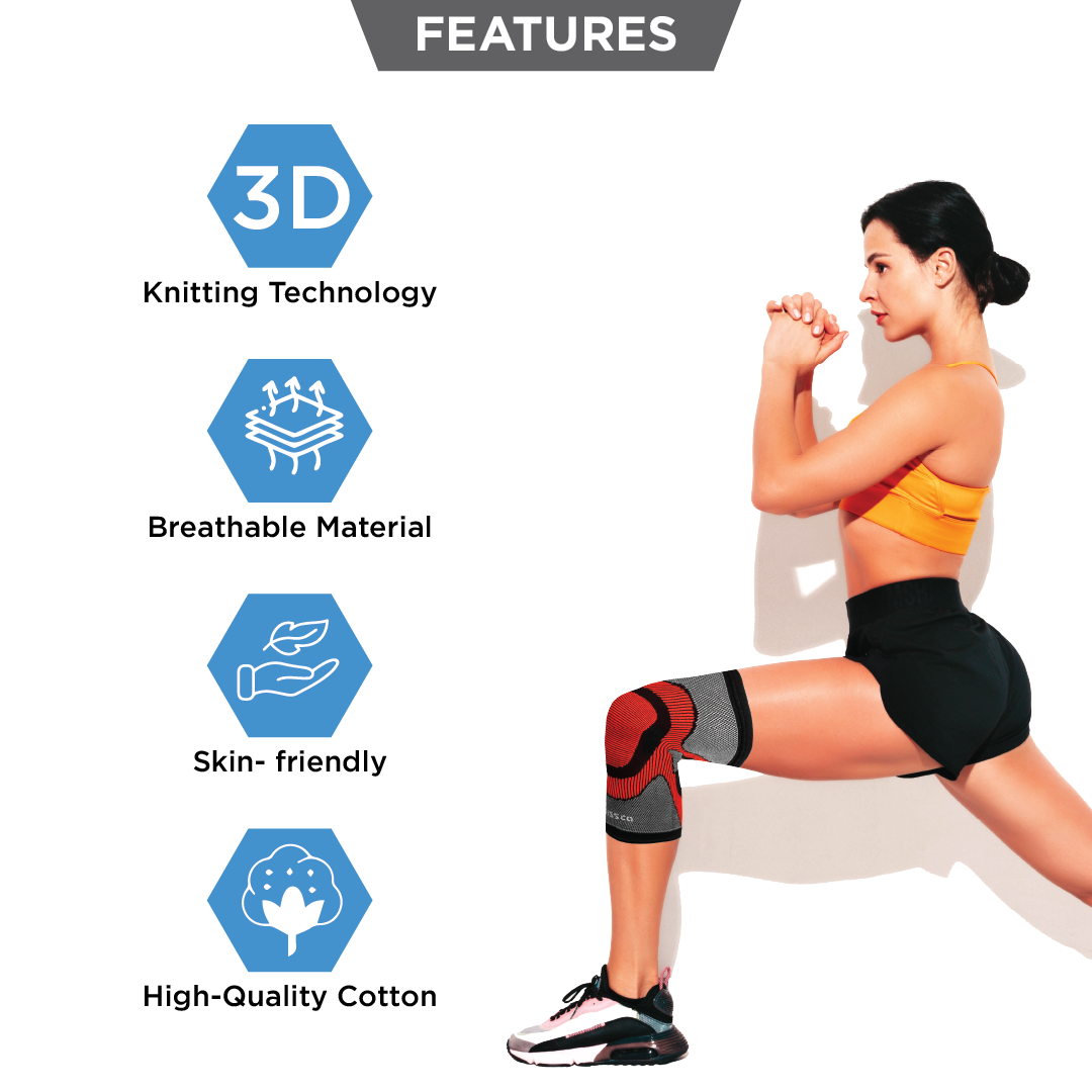 Vissco Knee Cap - 3D with Silicone Donut