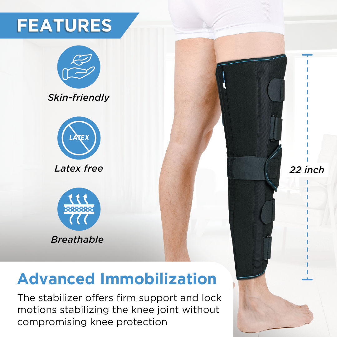 Vissco Knee Immobilizer - Long | 22-inch