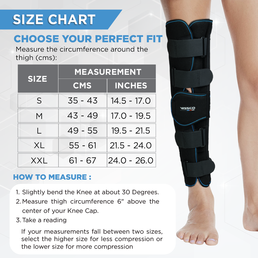 Vissco Knee Immobilizer - Long | 22-inch
