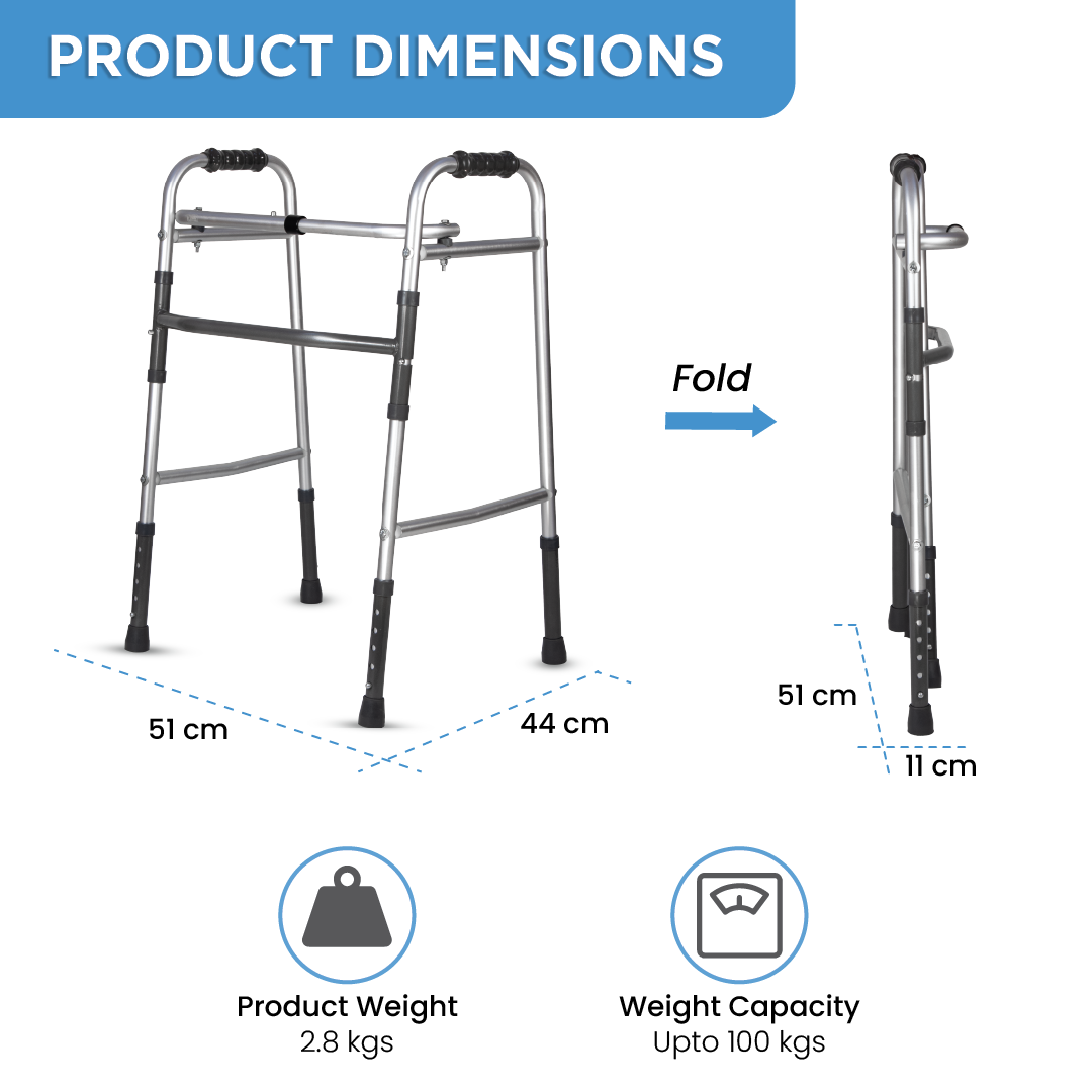 Vissco Dura Lite Walker | Aluminum