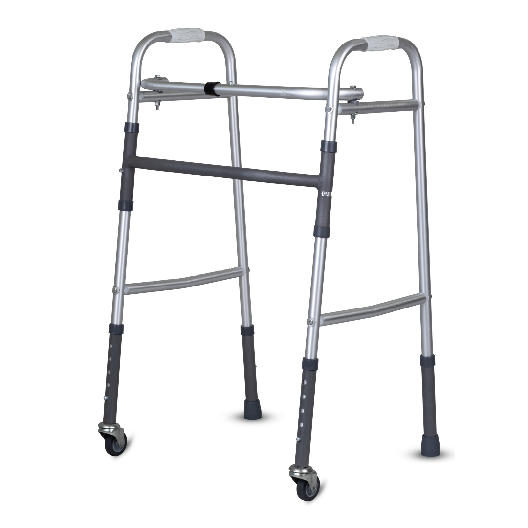 Vissco Dura Lite Walker - with Wheels | Aluminum