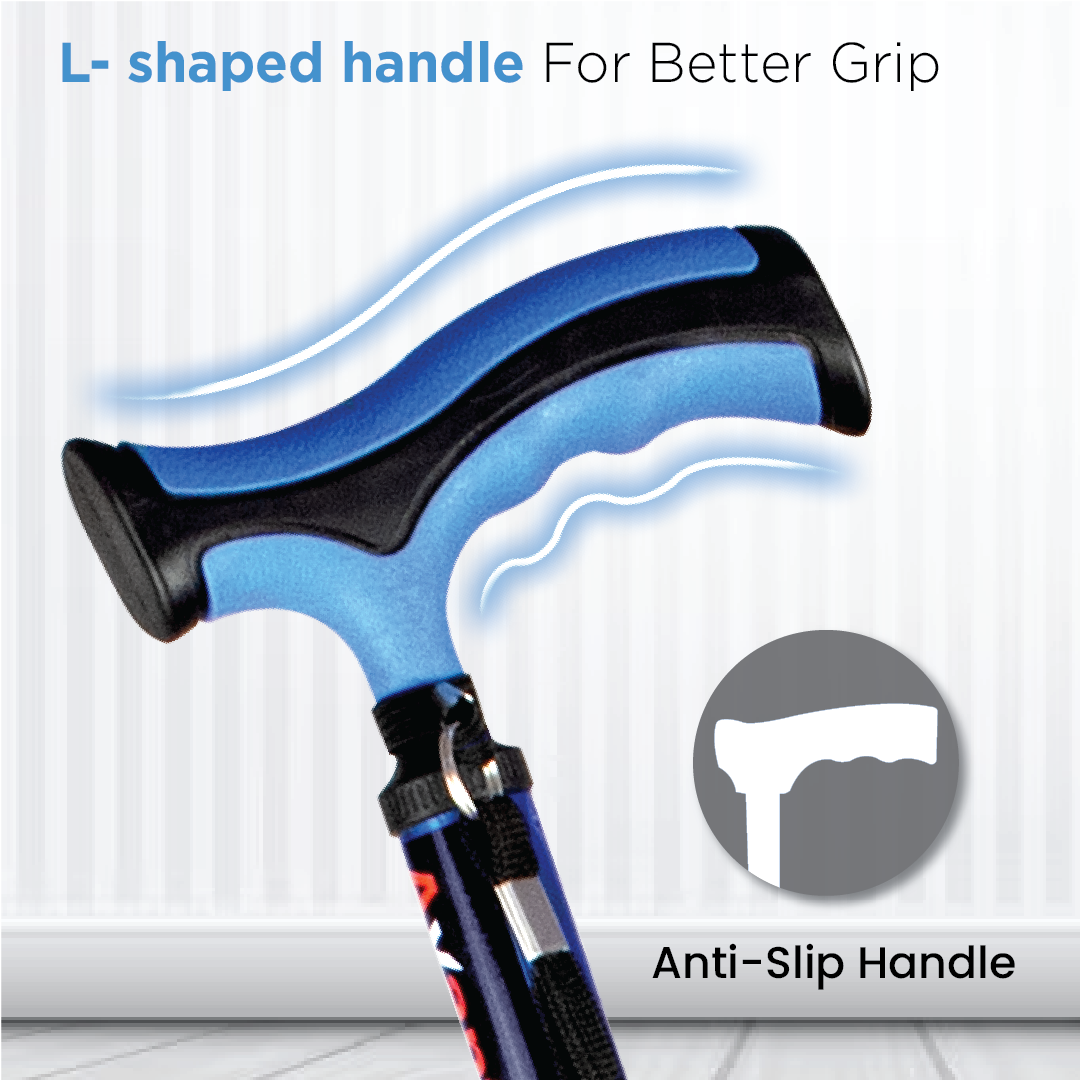 Vissco Avanti Plus Walking Stick - Big Shoe, T-Shaped | Aluminum
