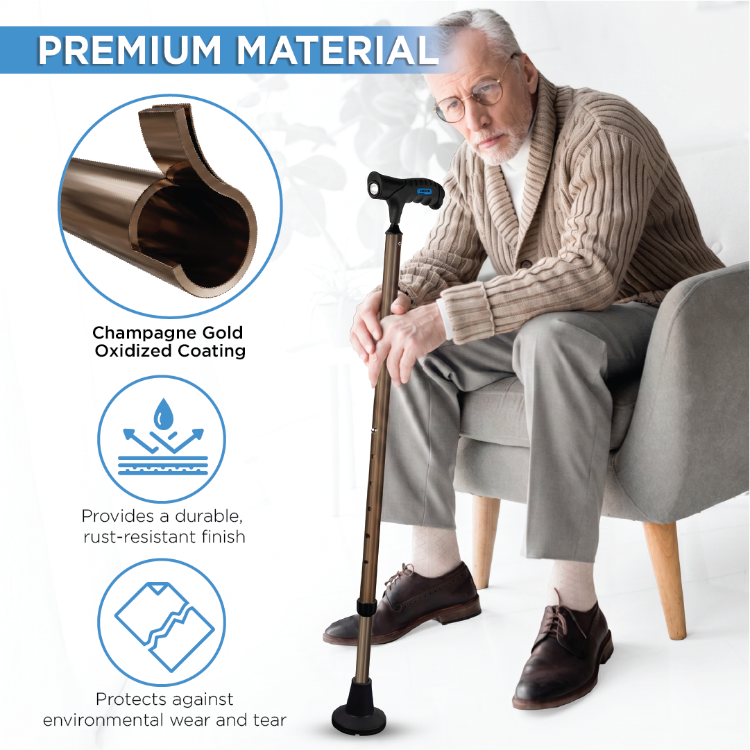 Vissco Avanti Light Walking Stick - with Torchlight