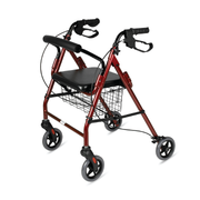 Vissco Dura Rollator Walker - with Seat & Basket | Aluminum