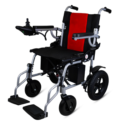 Vissco ZIP EZYFOLD Electric Wheelchair | Foldable, Lightweight Power Wheelchair with Joystick Controller, 20km Range, 100kg Capacity, Adjustable Footrest & Safety Belt | Compact Travel Mobility Chair